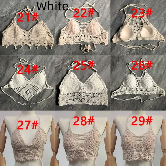 Women's Cotton Embroidered Hollow Lace Vest White - Shop at LoveMi