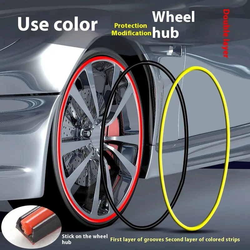 Car Wheel Hub Decorative Strip Protective Ring