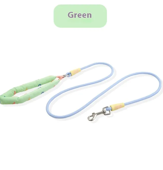 Pet Supplies Small Medium Large Dog Leash - Green Hand Holding Rope