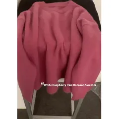 Soft Glutinous Pullover Women's Winter - Raspberry Color - View 1