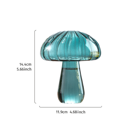 Glass large umbrella mushroom