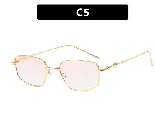 Square Irregular Women's Fashionable New High grade Retro Sunglasses Pink - Shop at LoveMi