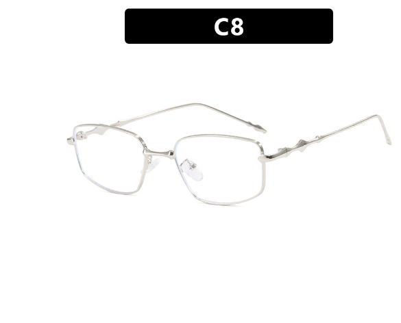 Silver Frame Transparent Lens