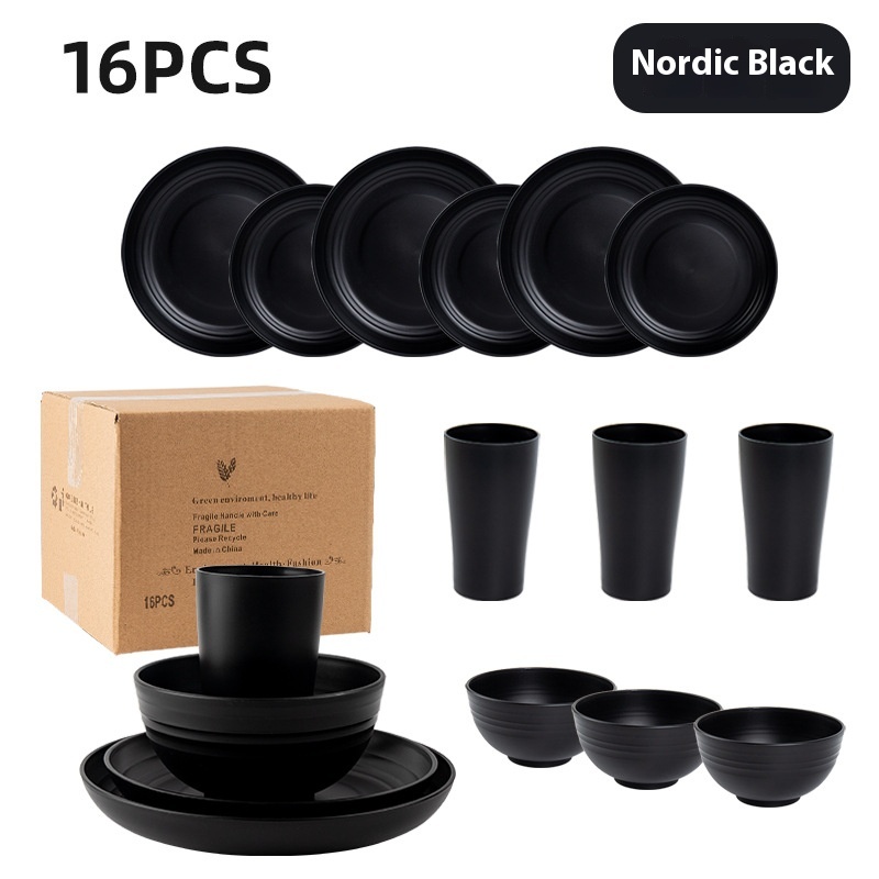 Black 16pc Set