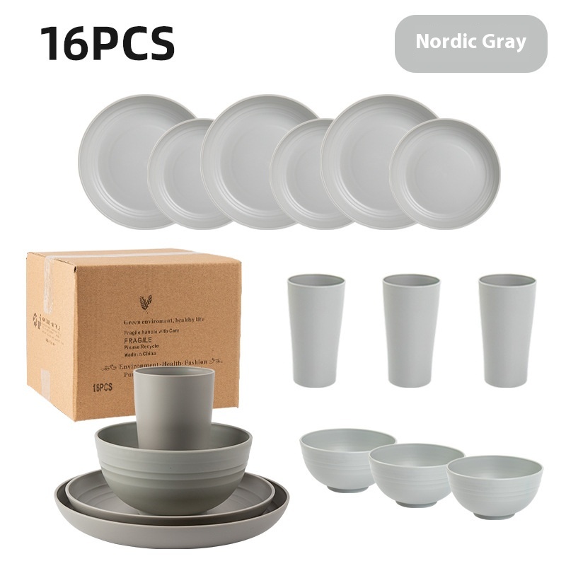 Gray 16pc Set