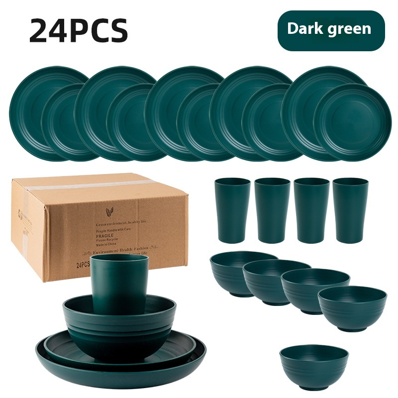 Dark Green 24pc Set