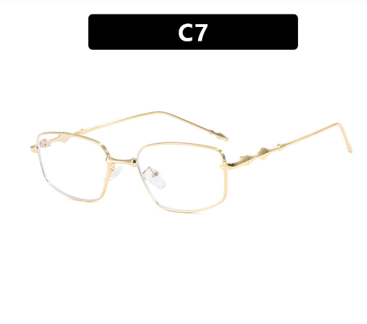 Gold Frame Transparent Lens