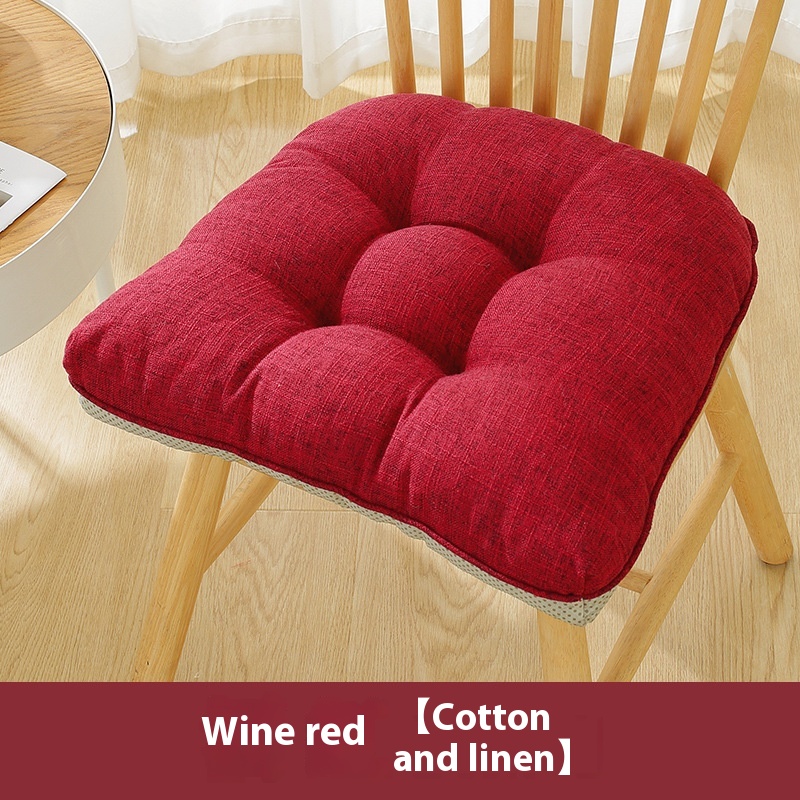 Cotton And Linen Wine Red