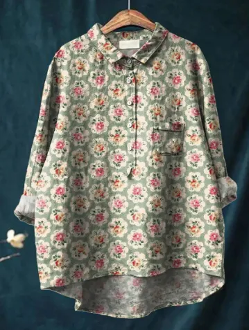 European And American Cardigan Style Women's Shirt - 10 Models Of D759-M