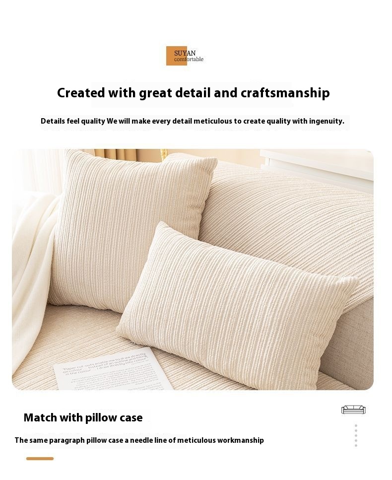 Title 8, Chenille Sofa Cushion Four Seasons Universal Mo...