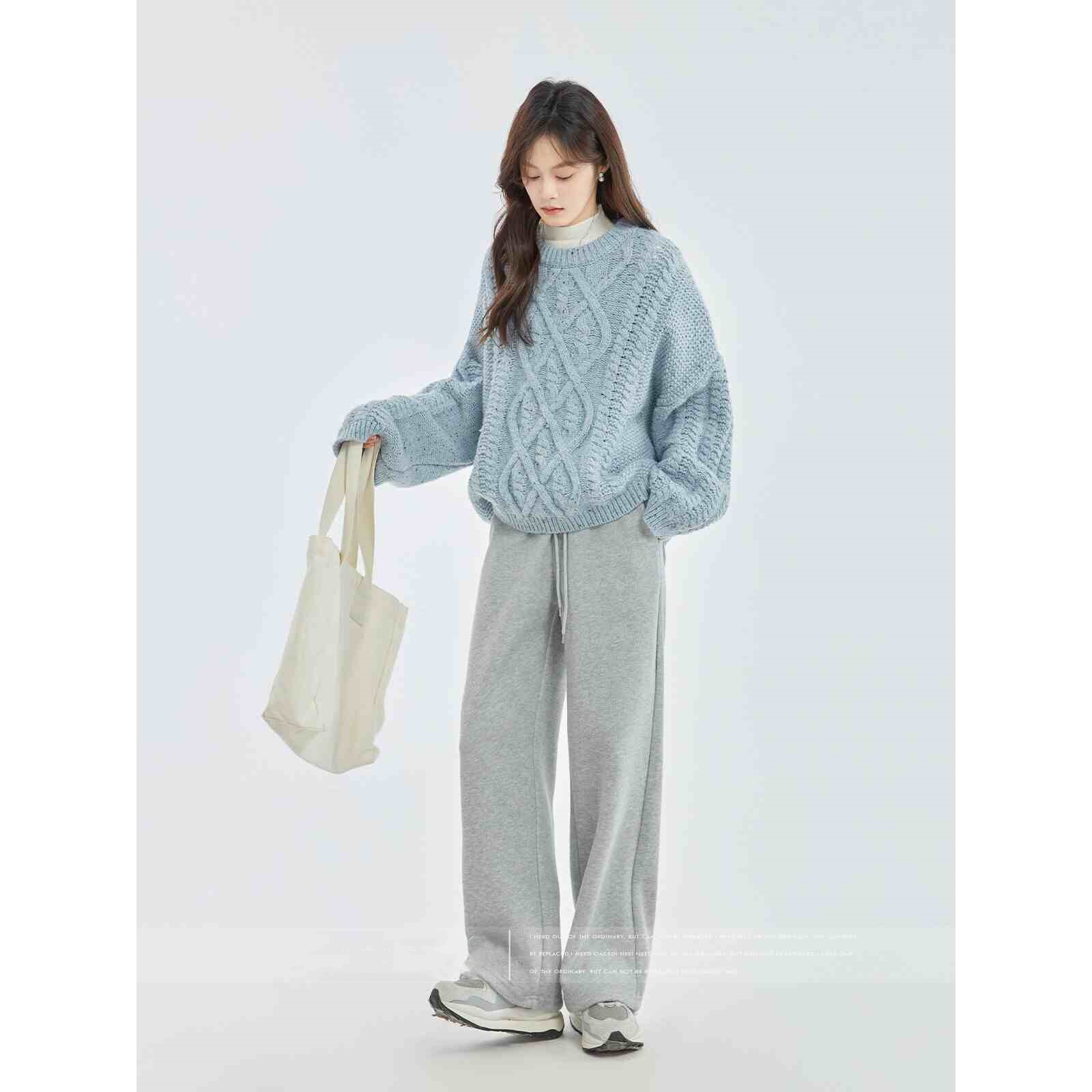 Gray Casual Pants