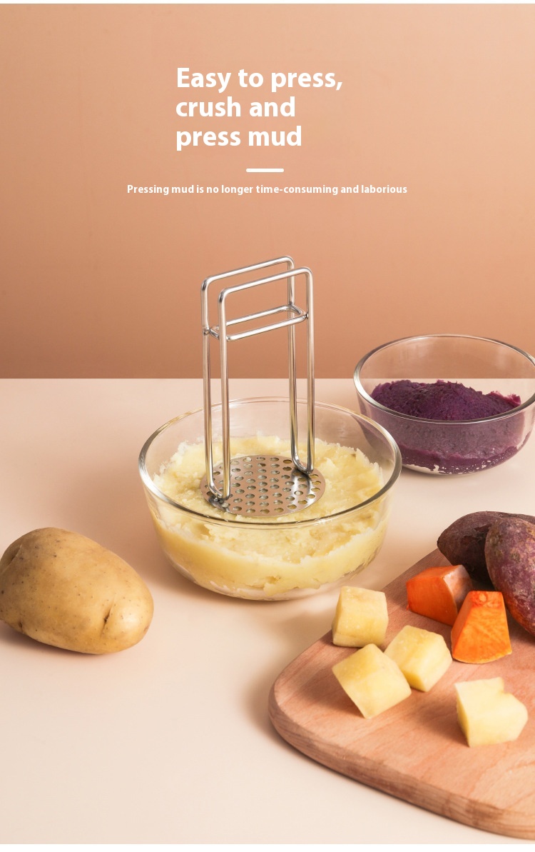 Title 7, Stainless Steel Potato Press Kitchen Gadget