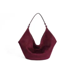 Leather Tote Large Capacity Niche - Red - View 1