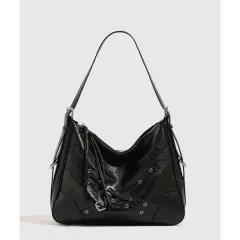Y2g Punk Large Capacity High-grade Tote Bag For Women - Black - View 1