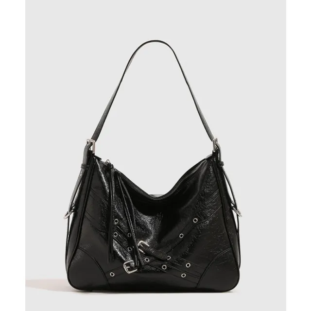 Y2g Punk Large Capacity High grade Tote Bag For Women Black - Shop at LoveMi