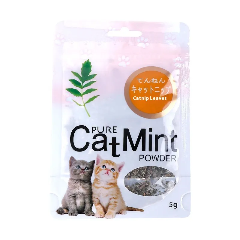 Cat Mint Leaf Powder Pet Cat Snacks - 5G Color Bag