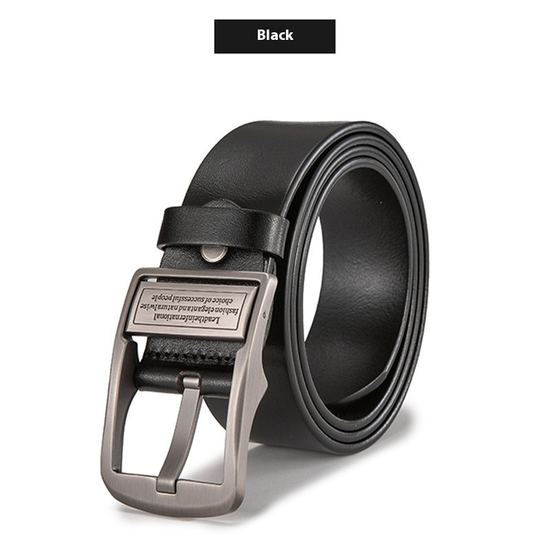 Silver Buckle Black Belt