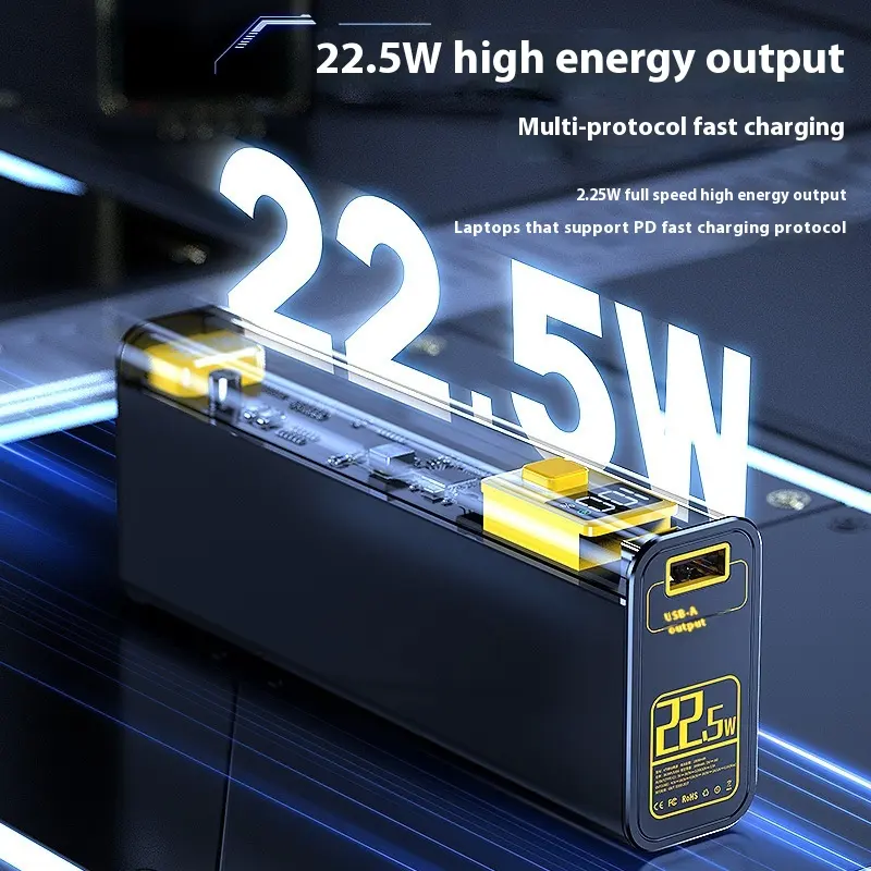 Transparent Mech Power Bank Large Capacity Industrial