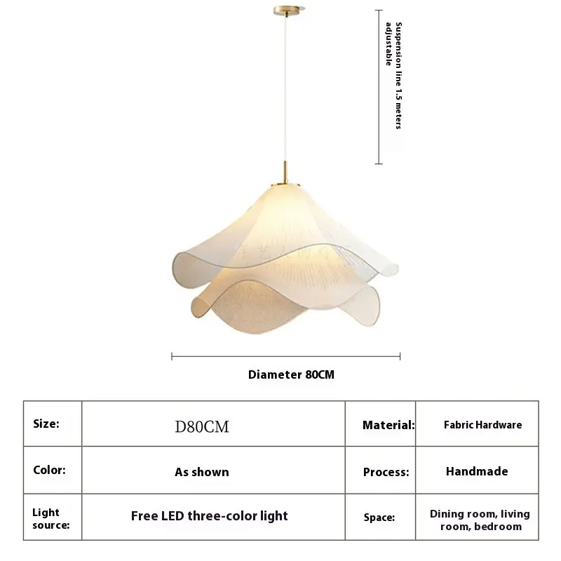 Nordic Fabric High-grade Cream Style Chandelier