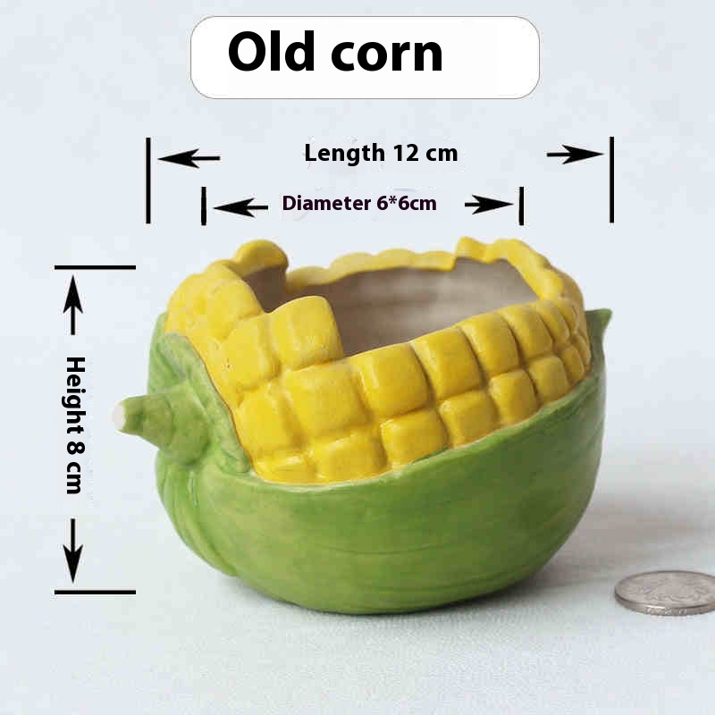 Old Corn Flowerpot