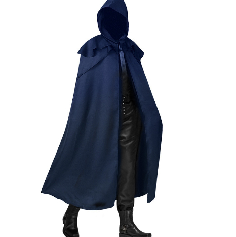 Blue monk cape