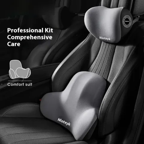 Four Seasons Universal Car Memory Foam Waist Cushion Back