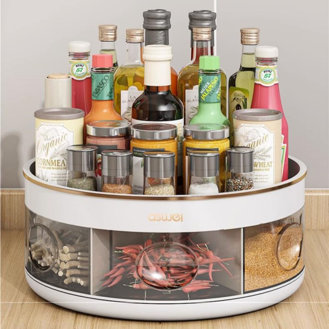 Table Rotating Seasoning Oil Salt Sauce Bottle