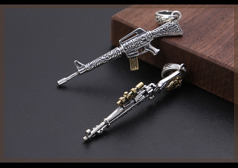 Title 8, Male Personalized Creative Pistol Pendant