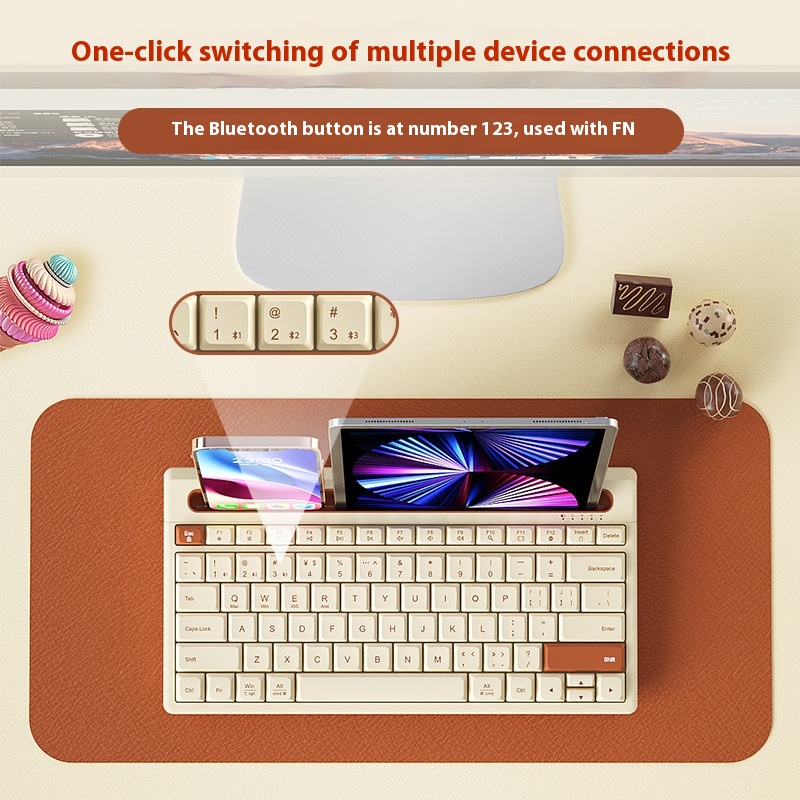 Trådløst Bluetooth-tastatur - Miniatyr 3