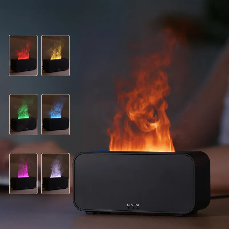 Timing Simulation Aroma Diffuser Usb Household Flame Humidifier Aromatherapy