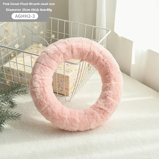 Christmas Elk Wool Felt Plush Garland Ornaments 25Cm Pink Circle - Shop at LoveMi