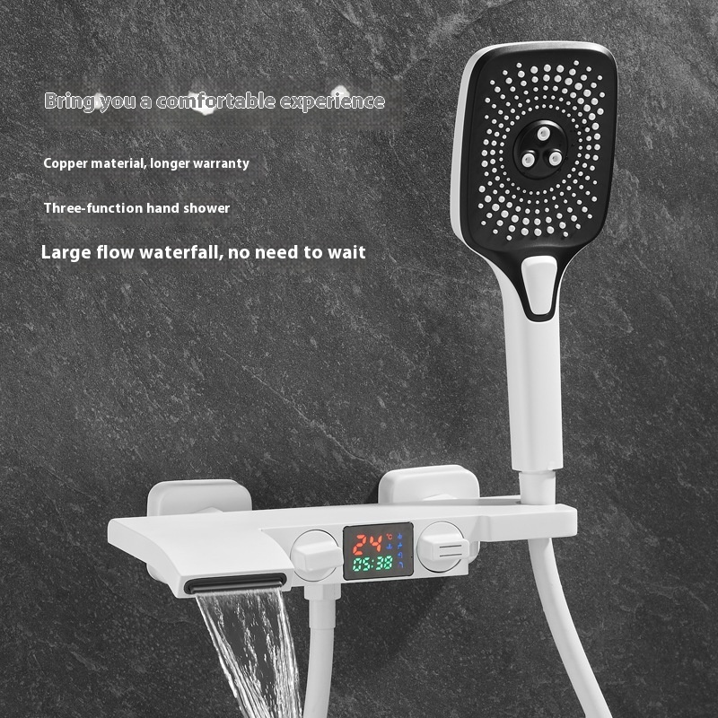 White With Digital Display