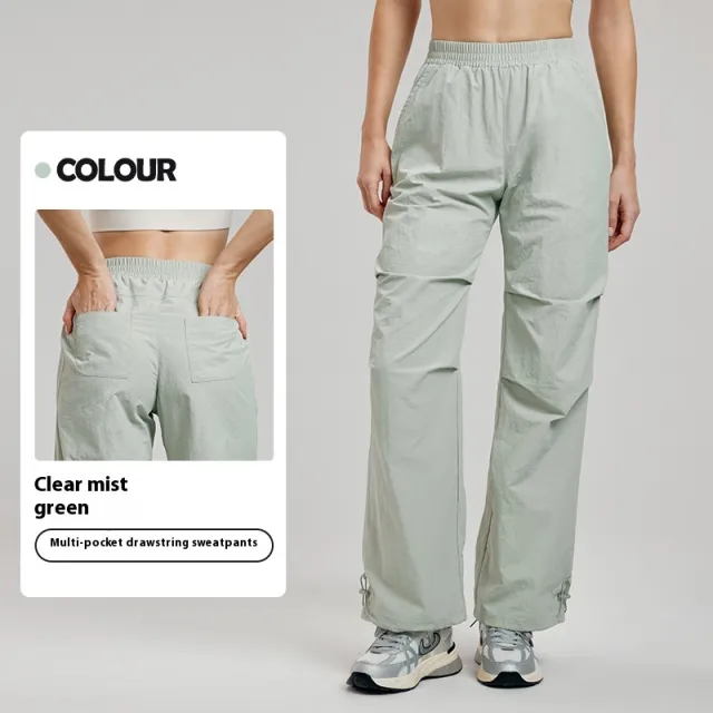Cargo Pants Women's Autumn Trousers Outdoor Hiking Straight Green - Shop at LoveMi