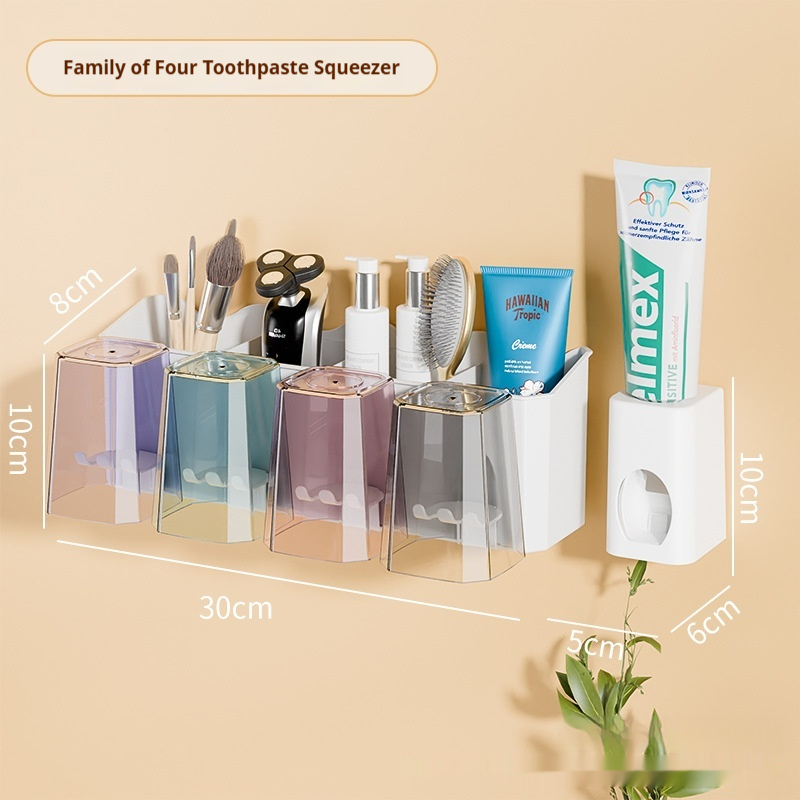 Four Cups Toothpaste Dispenser