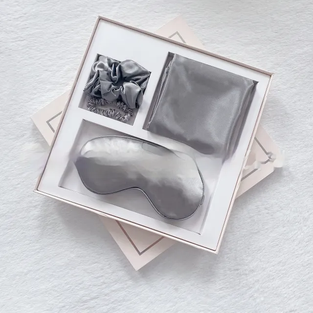 Hand Gift Box Eye Mask Set Four Piece Set Dark Gray - Shop at LoveMi
