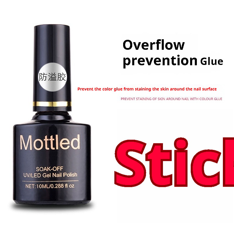 Anti overflow glue