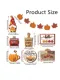 Title 4, Autumn Thanksgiving Pumpkin Spice Maple Leaf La...