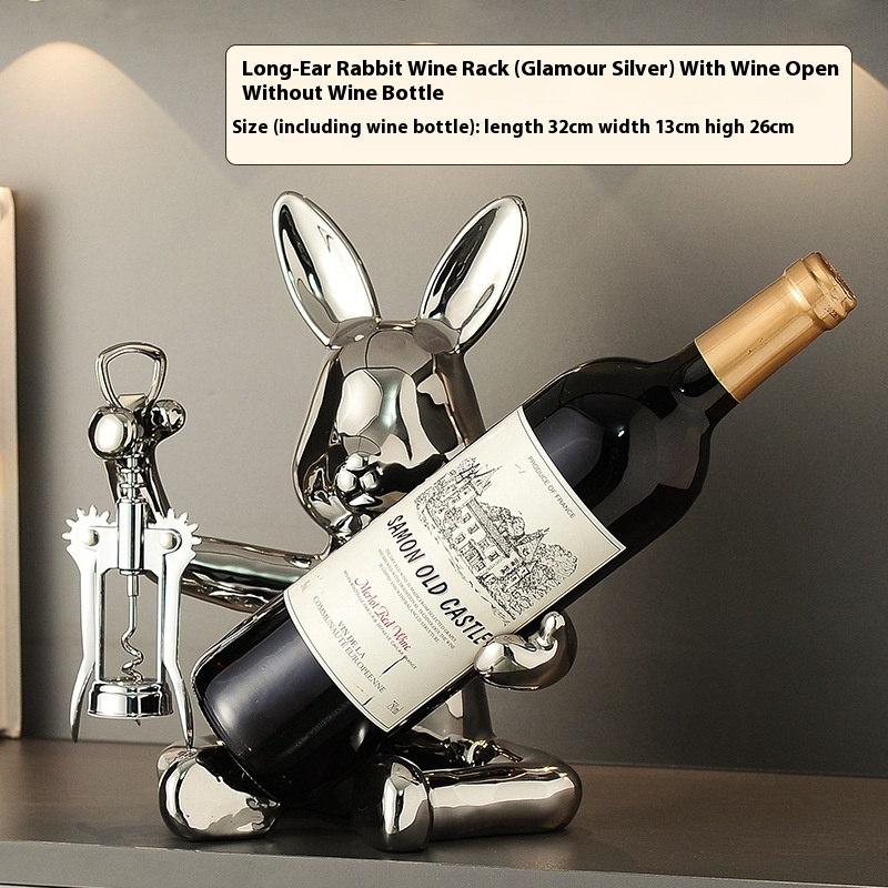 Silver Rabbit Bottle Opener