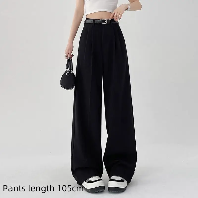 Suit Pants Women's Casual High Waist Loose Wide Legs Trousers