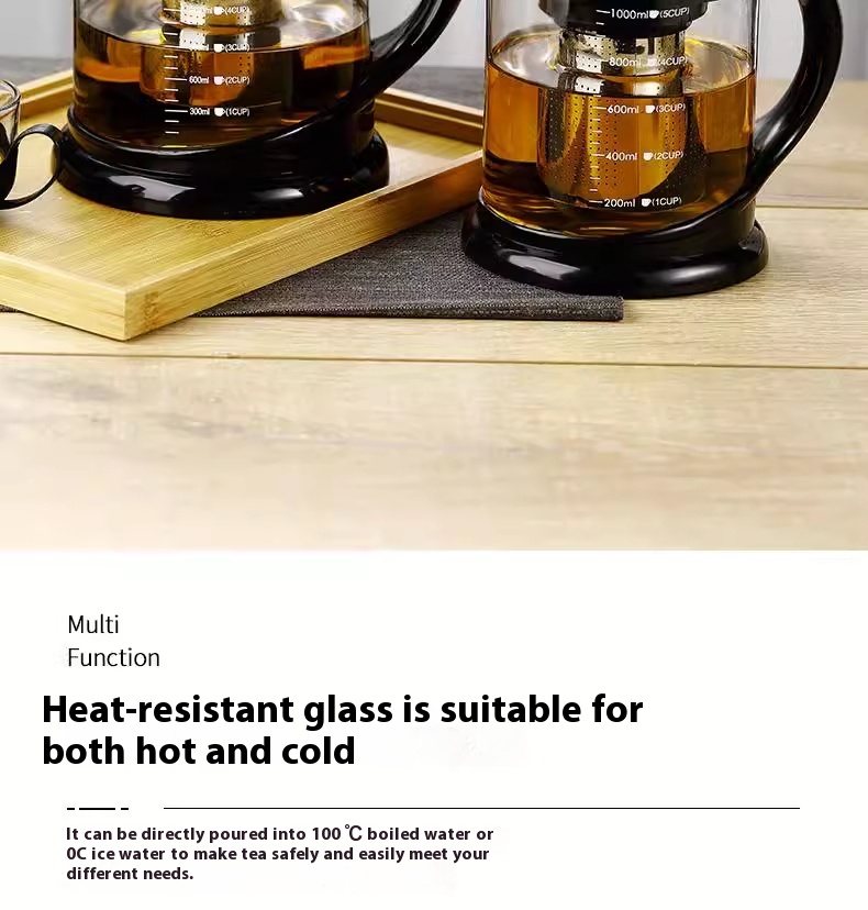 Title 2, Tempered Spout Glass Household Water Kettle Teapot