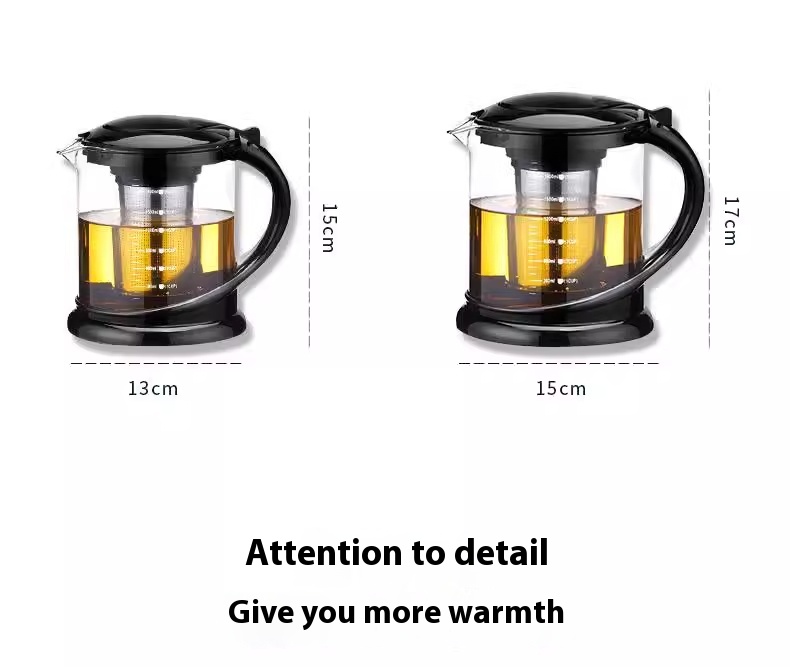 Title 9, Tempered Spout Glass Household Water Kettle Teapot