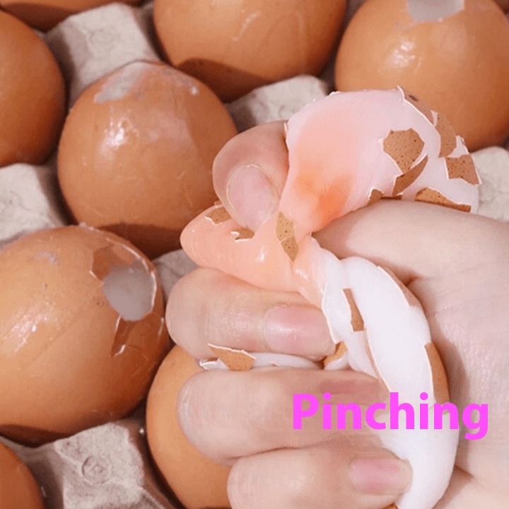 Title 3, Simulation Silicone Egg Squeezing Toy Decompres...