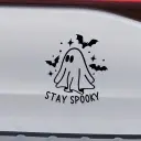 Car Body Sticker Halloween Ghost Bat English Reflective Sticker view 1