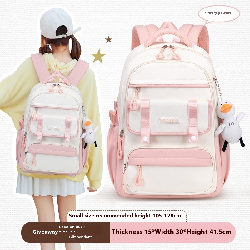 Water Repellent Backpack Oxford Cloth Pink - Shop at LoveMi