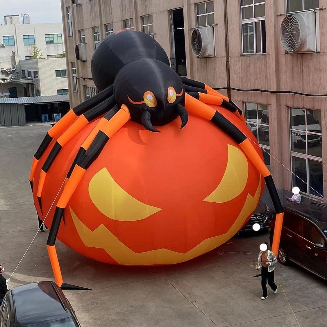 4 M Spider Pumpkin Set