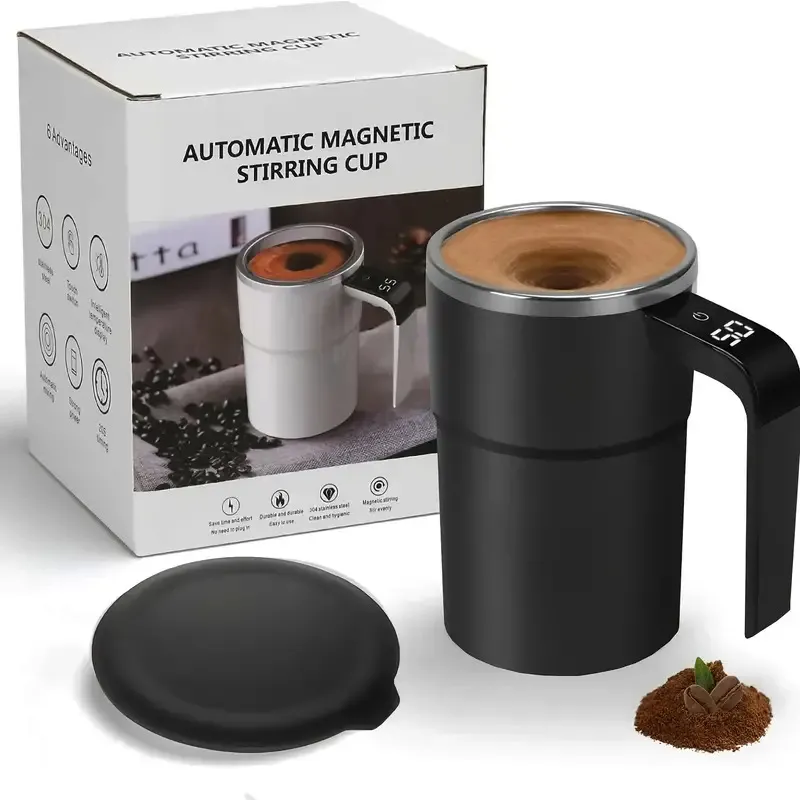Electric Coffee Mug USB Rechargeable Automatic Magnetic Cup IP67 Waterproof Food-Safe Stainless Steel For Juice Tea Milksha Kitchen Gadgets – image 10