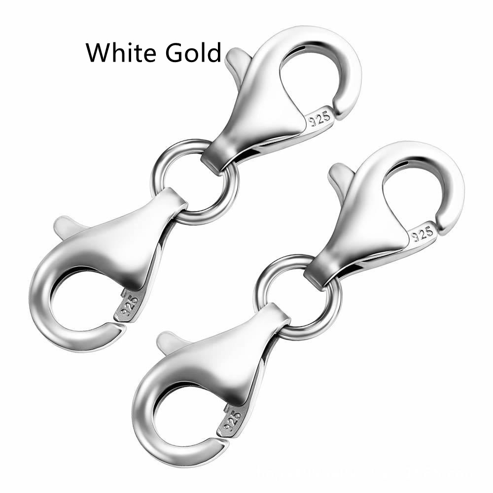 White Gold Color 1 Pair