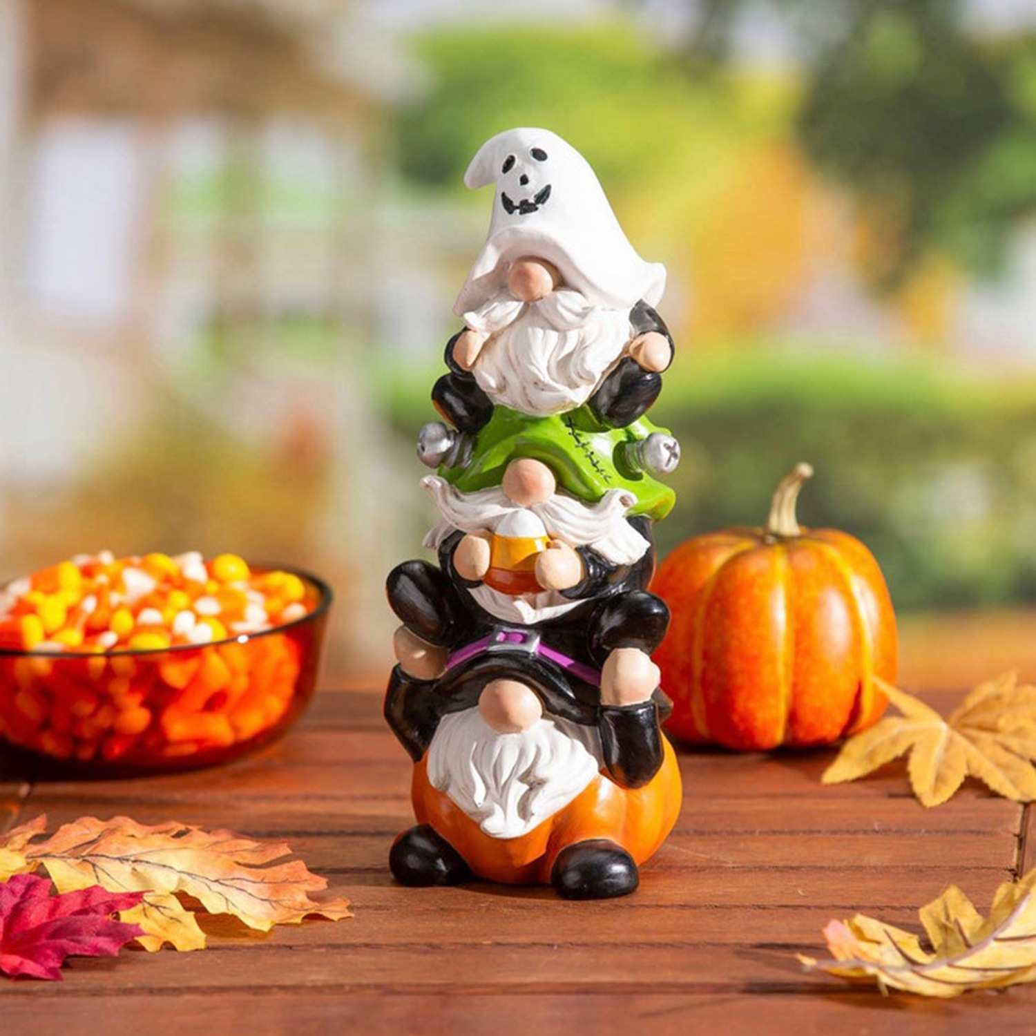 Title 5, Halloween Pyramid Statue Resin Crafts Home Deco...