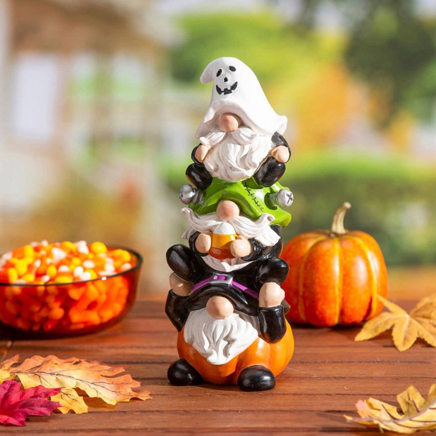 Title 2, Halloween Pyramid Statue Resin Crafts Home Deco...