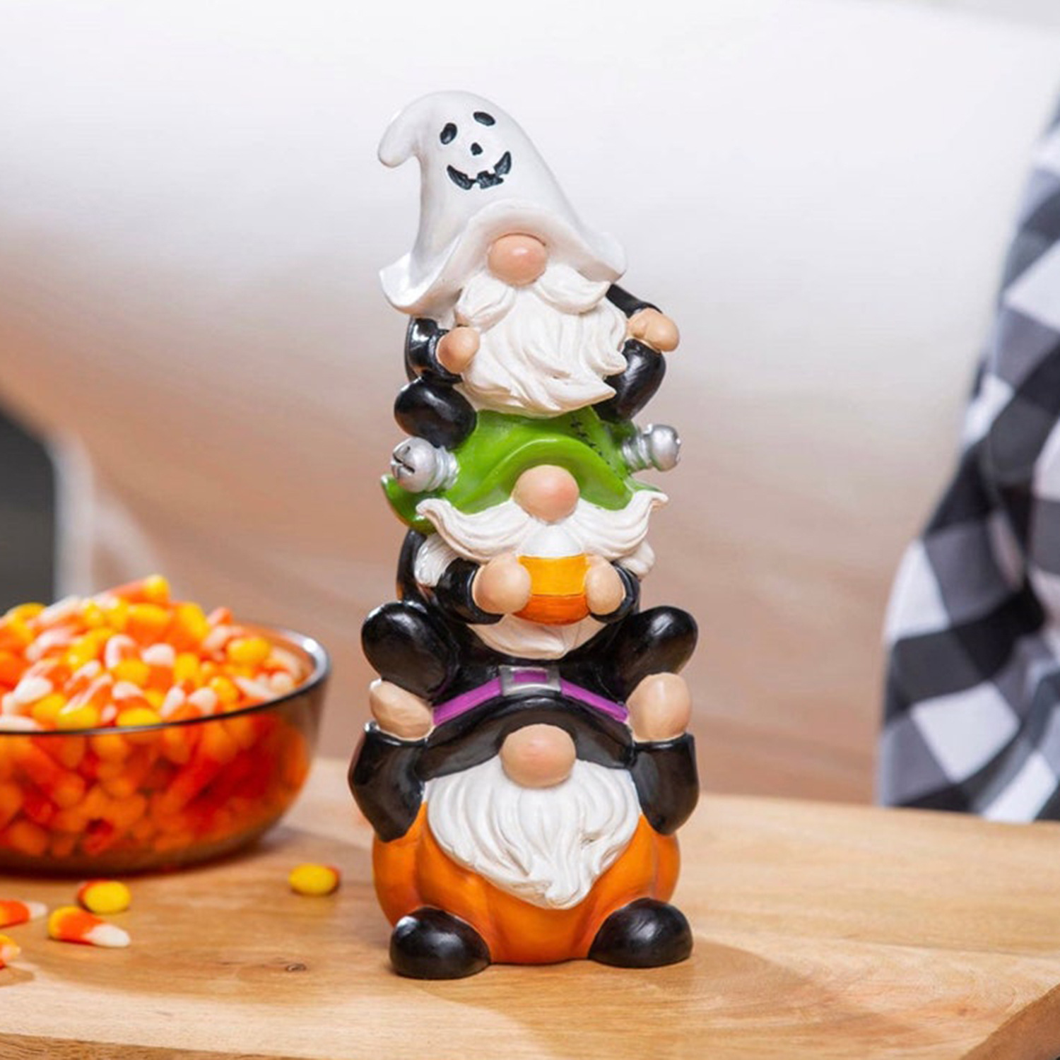 Title 4, Halloween Pyramid Statue Resin Crafts Home Deco...